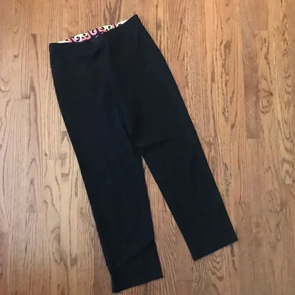 Milly flat from straight black pants 4 high waist - Picture 2 of 6
